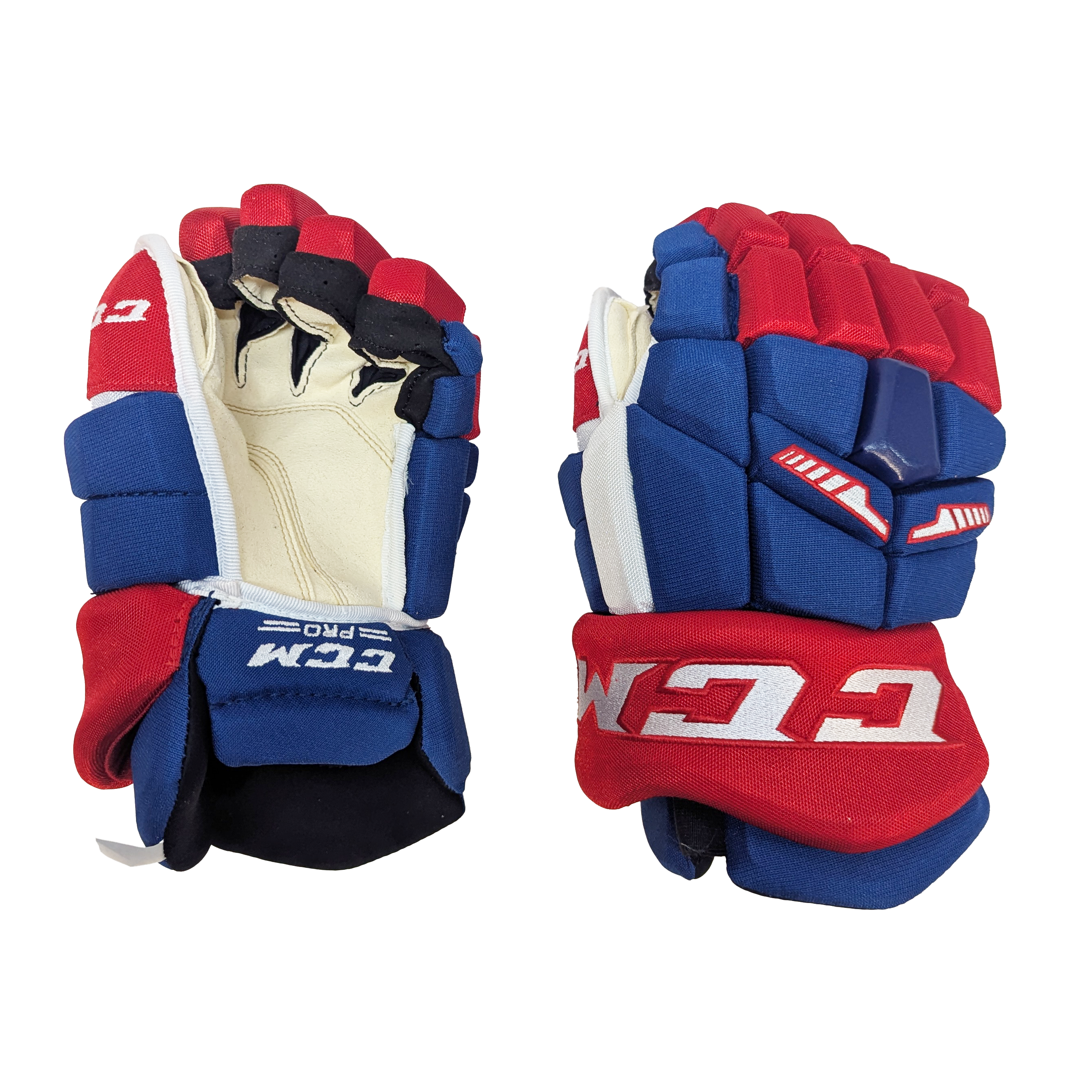 CCM HGTKXP - NHL Pro Stock Glove - Montreal Canadiens (Blue/White/Red)